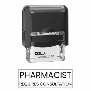 "Pharmacist Requires Consultation" Doctor’s Stamp