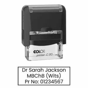 Customisable 3-Line Doctor’s Stamp