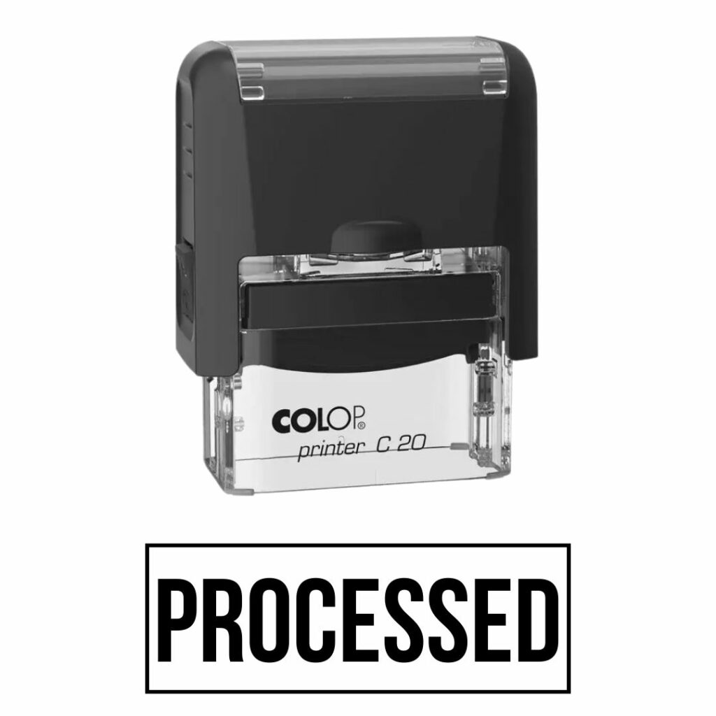 “PROCESSED” Office Stamp – Pixel Printers