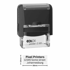 Customisable 3-Line Text Stamp