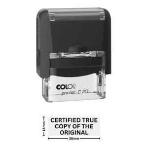 "CERTIFIED TRUE COPY" Legal Stamp