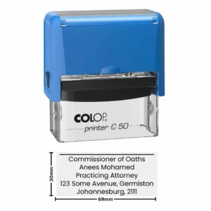 Designation 5-Line Stamp