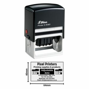 Customisable 8-Line Dater Stamp (64x40mm)